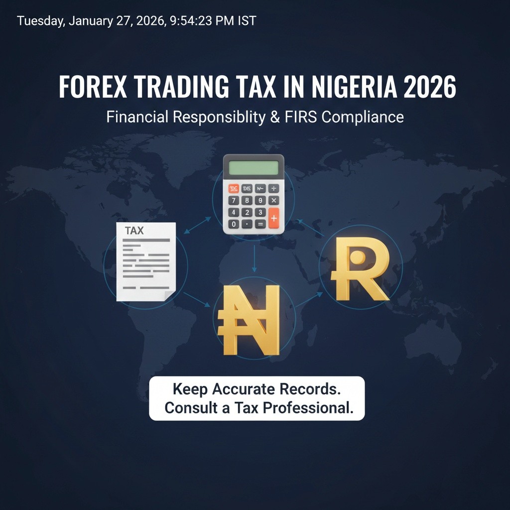 A visual representation of a tax form, a calculator, and the Nigerian Naira symbol (₦).
