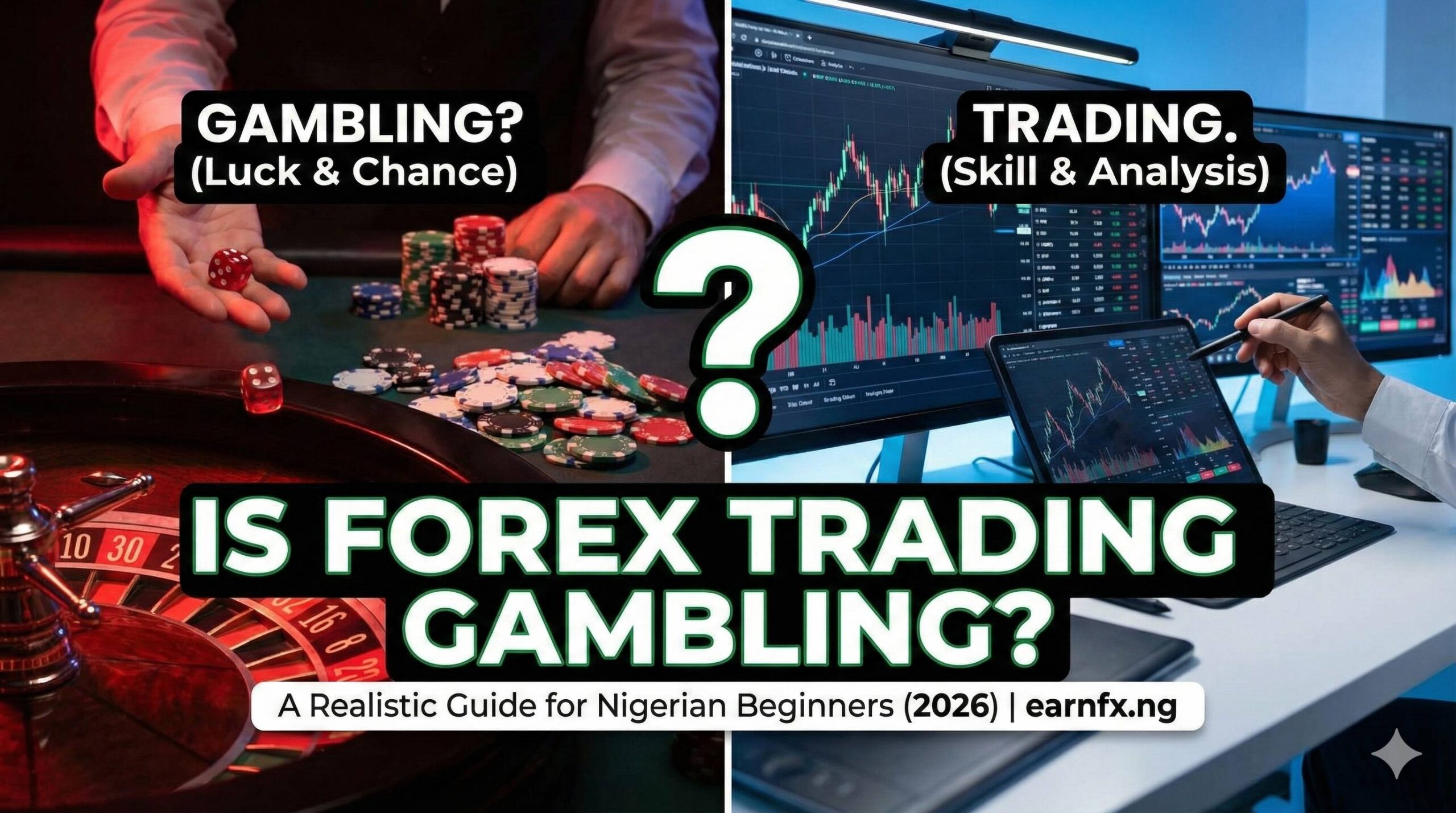 Is Forex Trading Gambling? A Realistic Guide for Nigerian Beginners (2026)