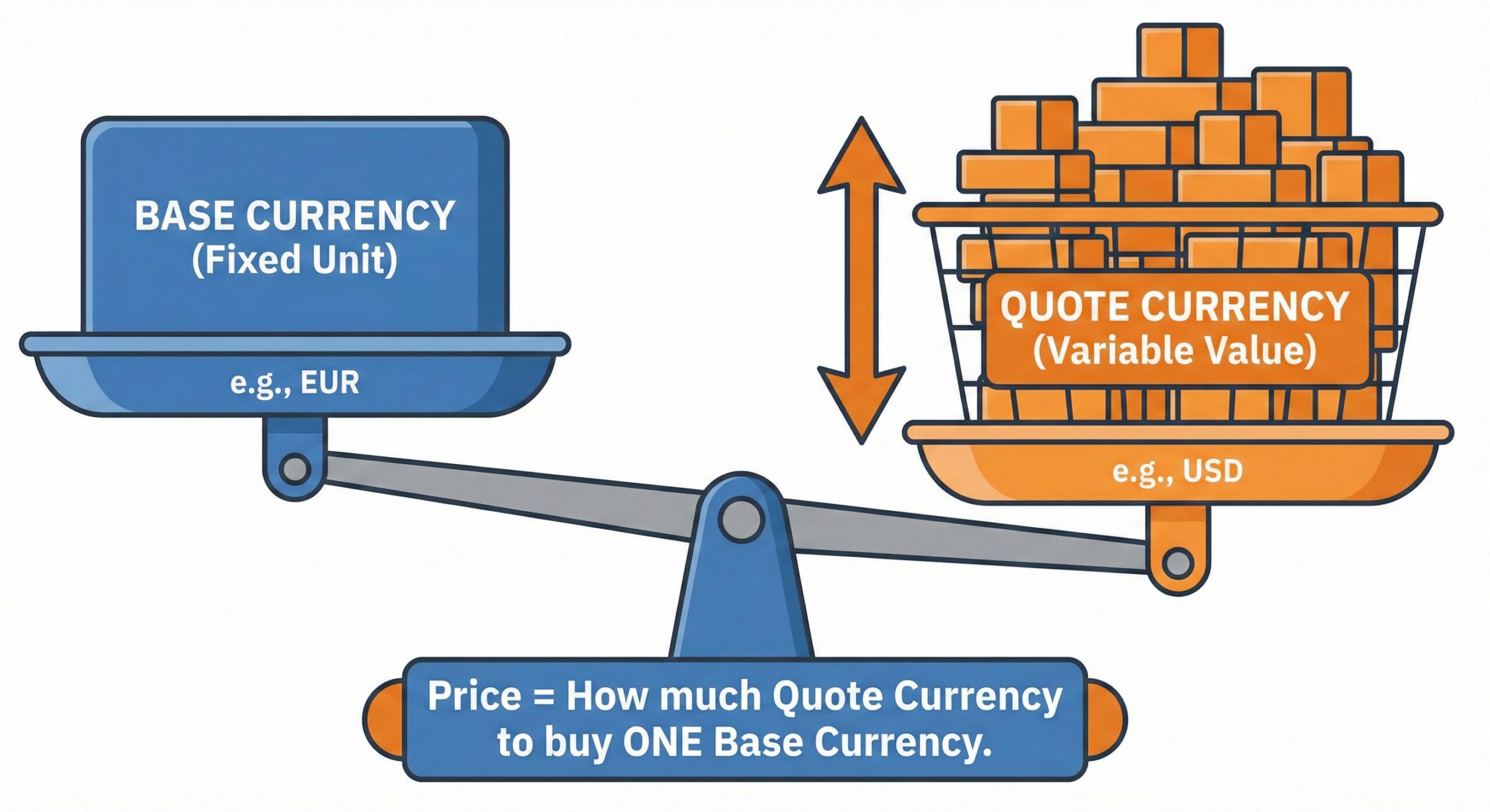 An educational infographic diagram using the metaphor of a balance scale.