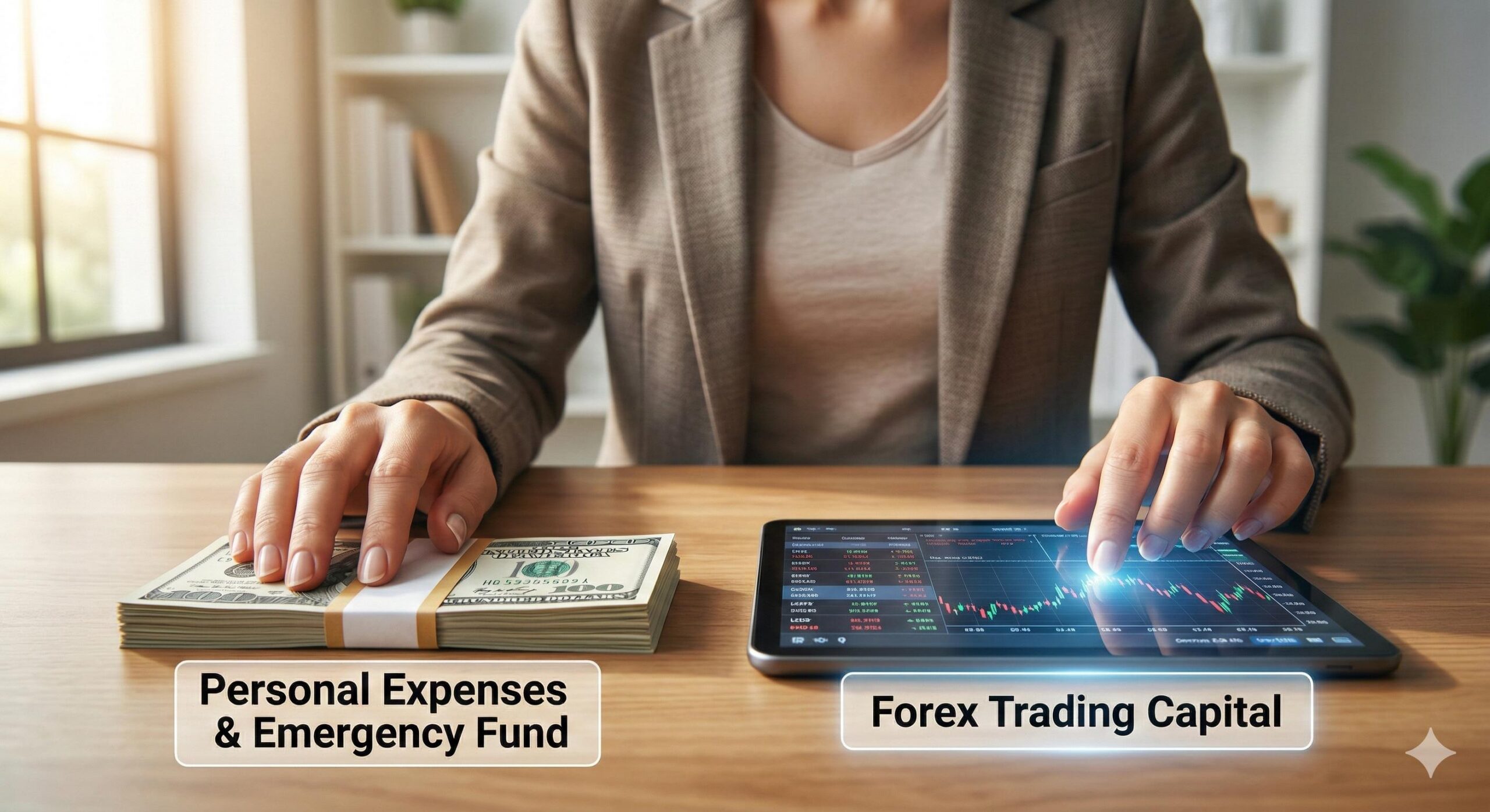 Disciplined financial separation of personal savings and trading capital.