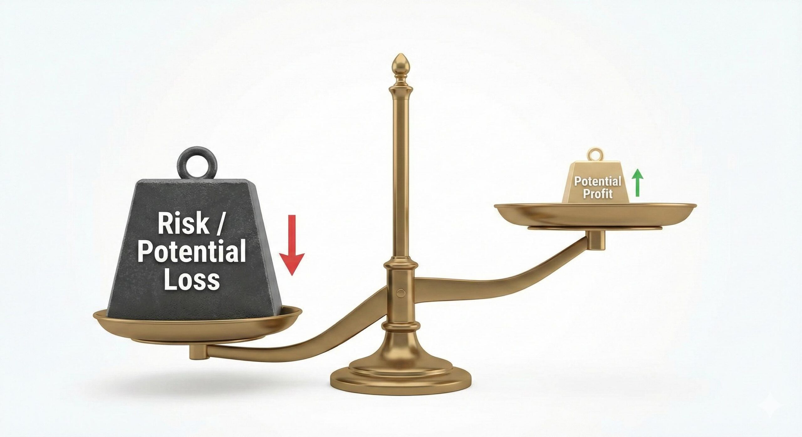Forex trading risk management illustration showing leverage dangers.