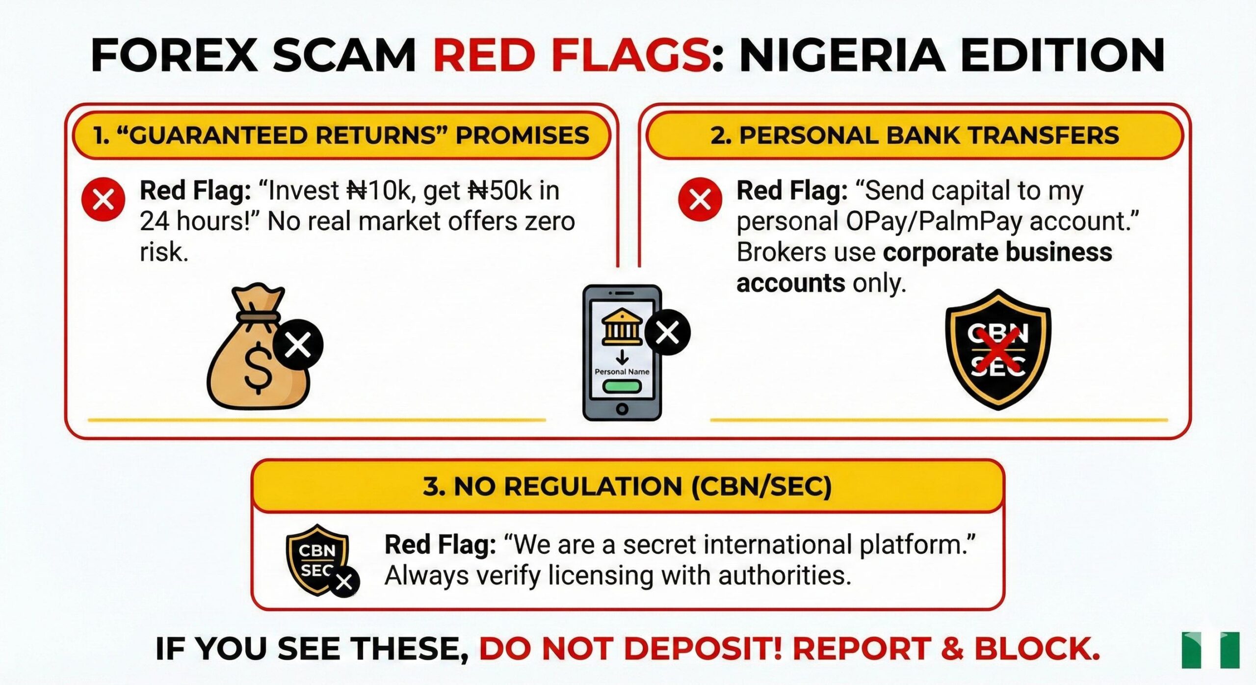 How to identify forex scams in Nigeria checklist