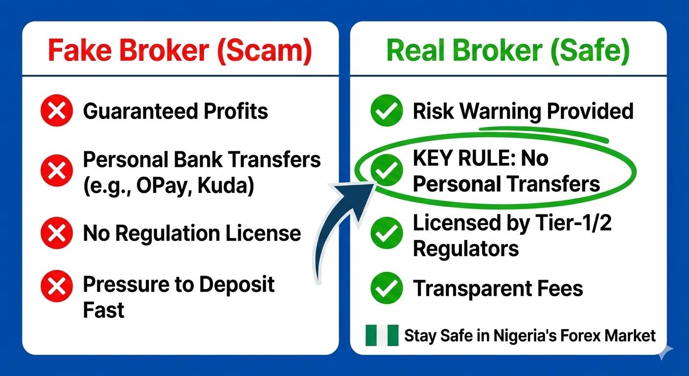 How to spot fake forex broker scams in Nigeria checklist