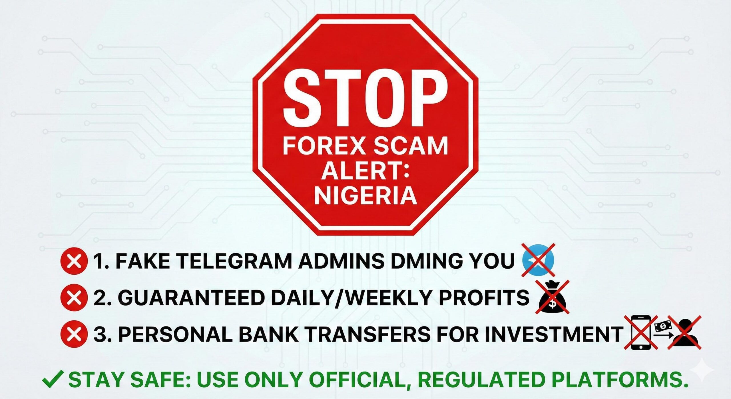 Safety checklist to avoid forex investment scams in Nigeria