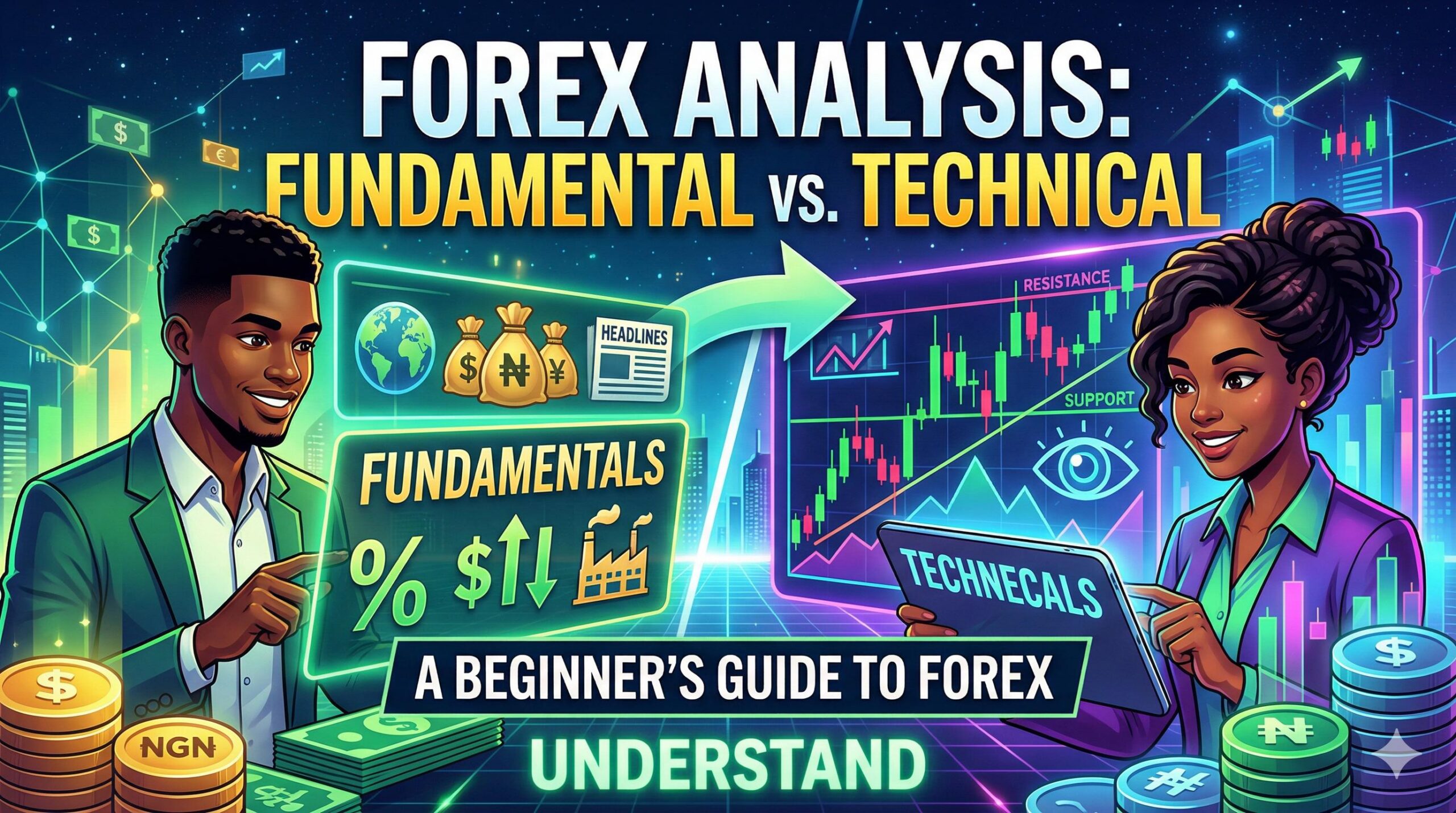 Understanding Fundamental & Technical Analysis: A Beginner’s Guide to Forex