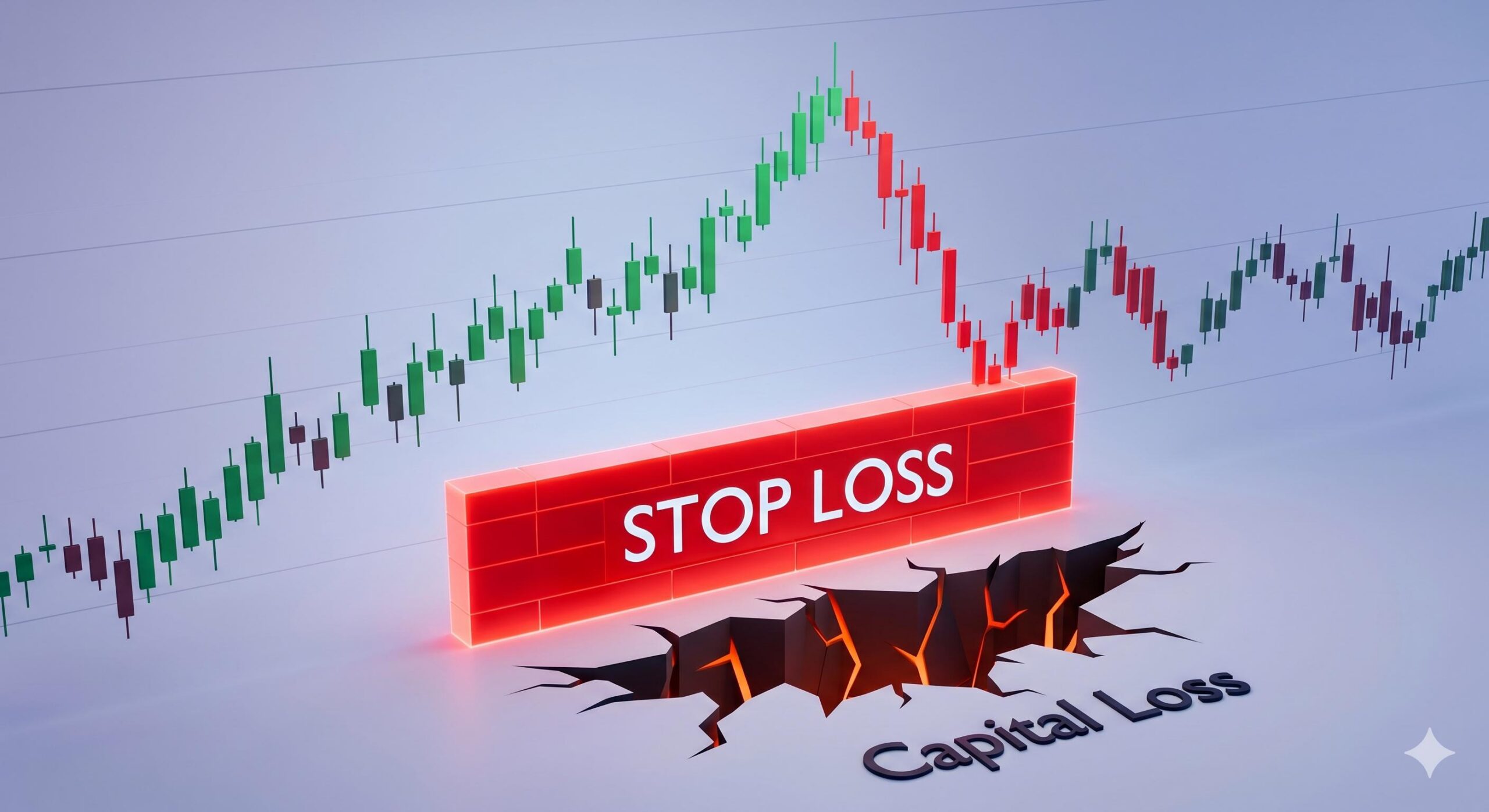 Conceptual image showing a Stop-Loss protecting forex capital.