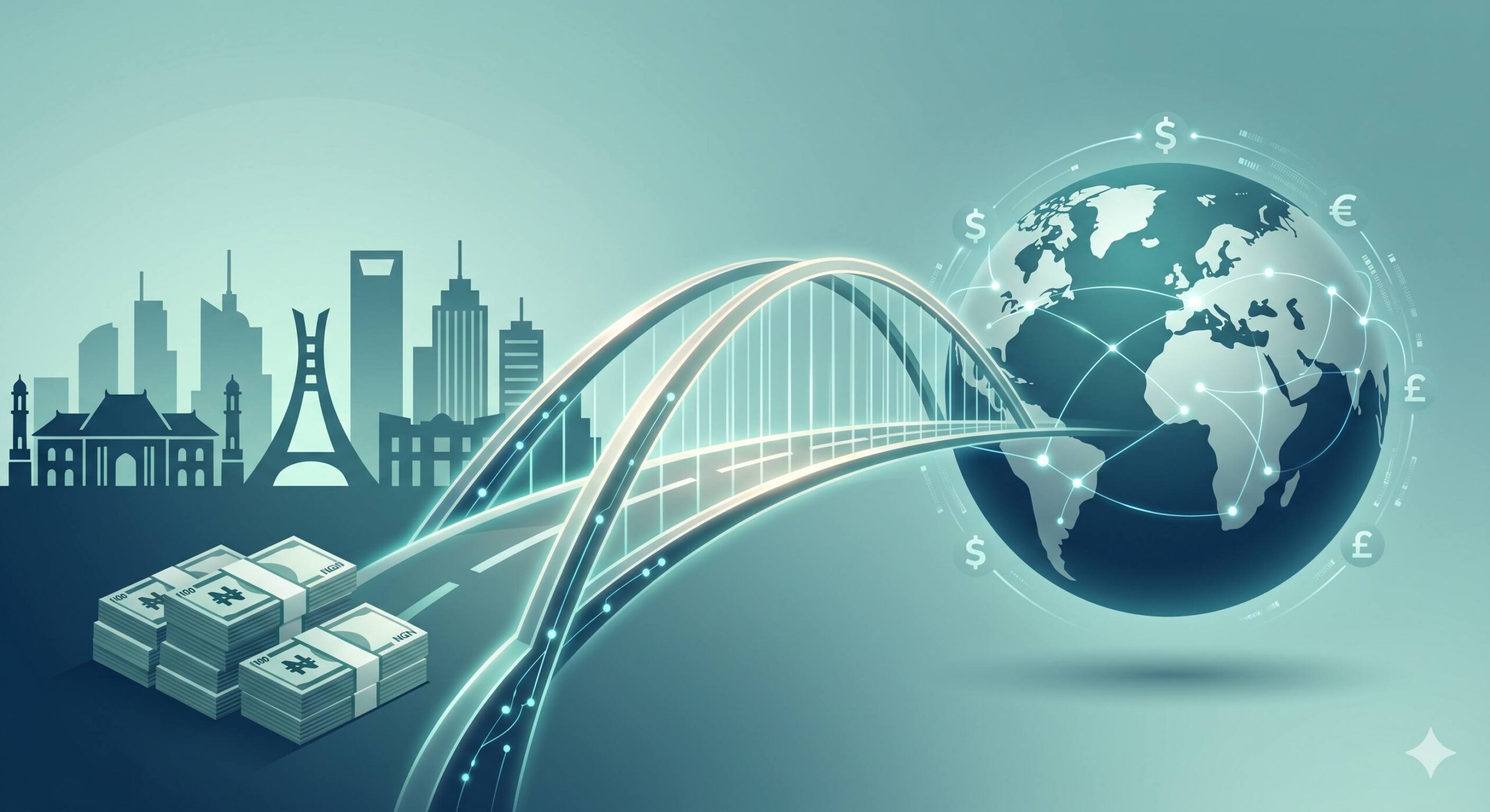 Digital bridge connecting Nigerian context to global forex markets.