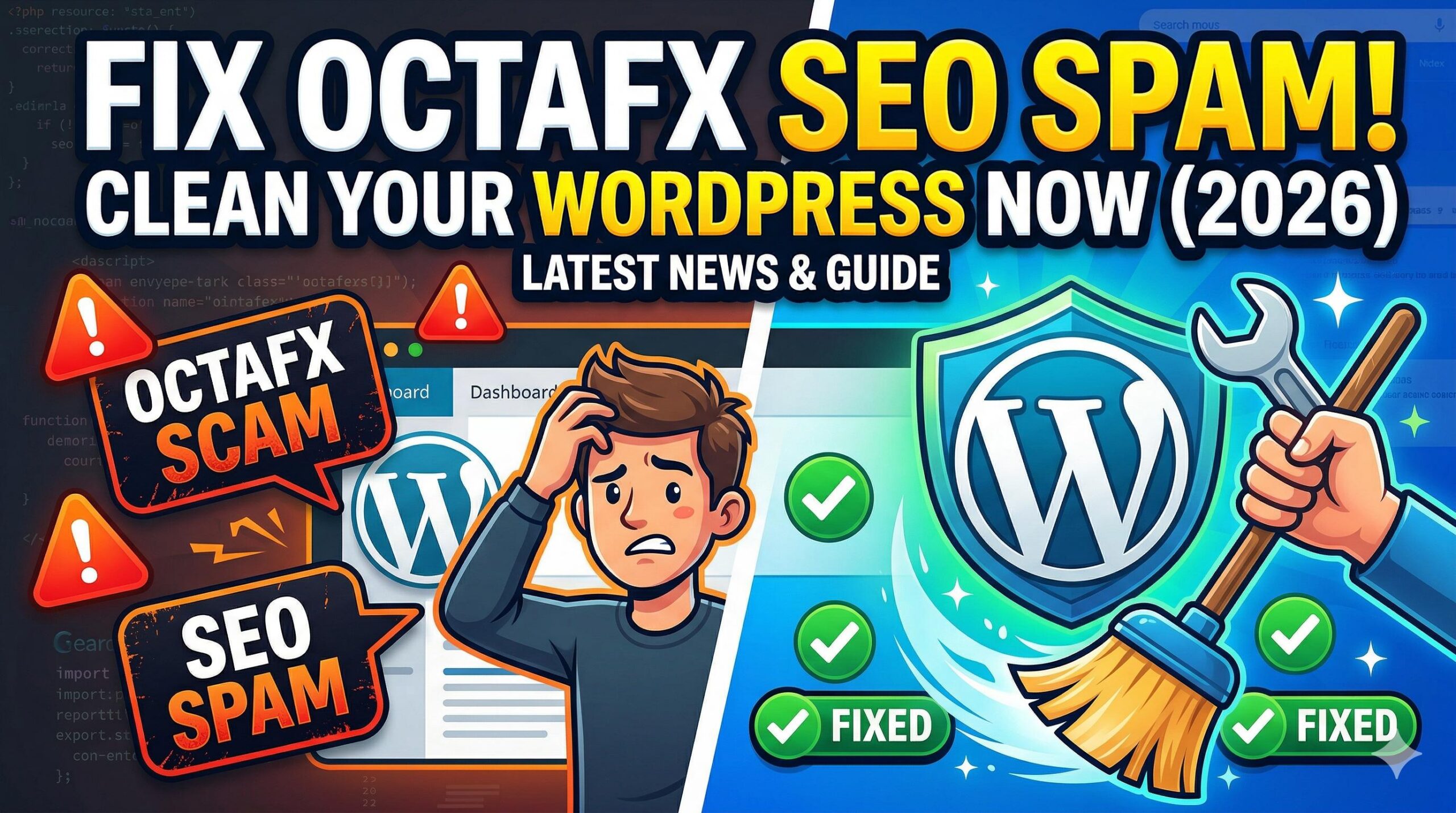 How to Fix the _OctaFX Scam Latest News 2026_ SEO Spam Issue in WordPress