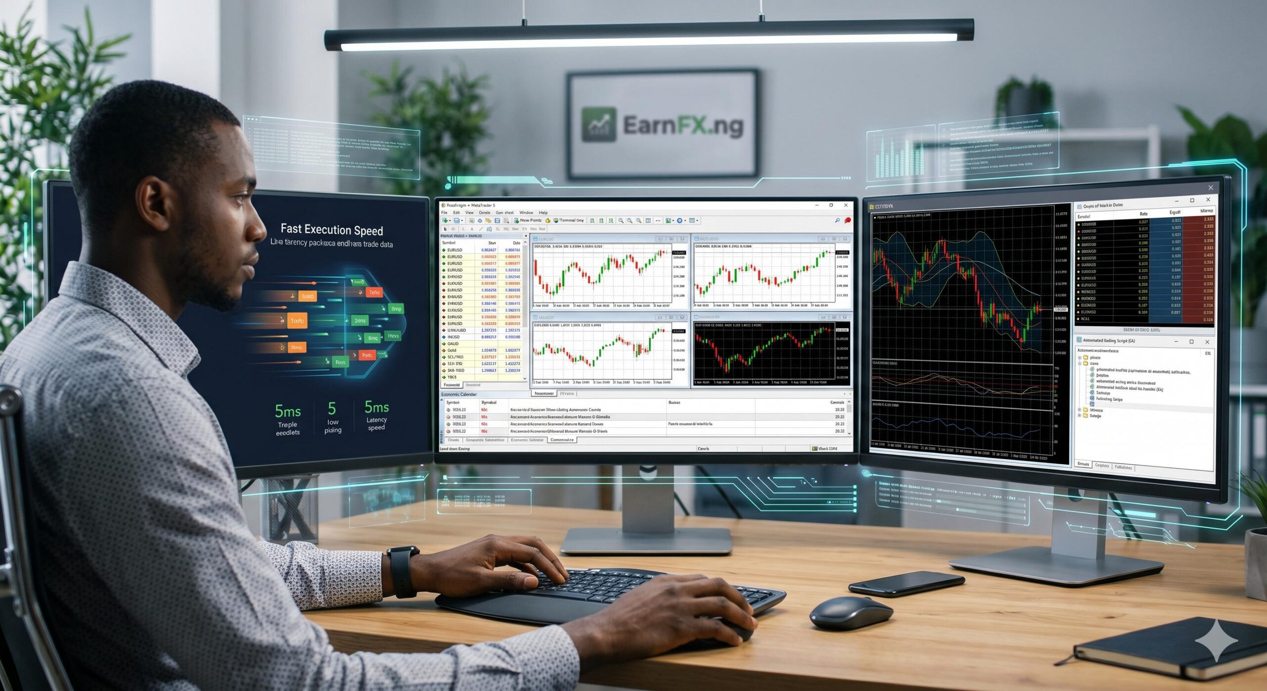 Advanced MT5 platform setup for comprehensive trading analysis.